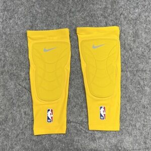 Nike Pro NBA Padded Basketball Leg Sleeves XXL 2XL 3XL Yellow Knee Pads New